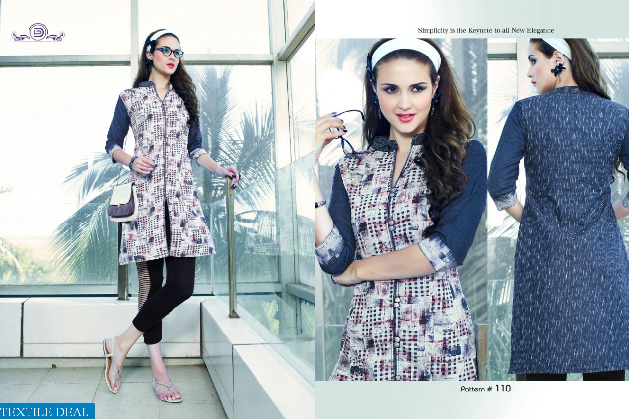 Flashy Wholesale Ready made Denim kurtis